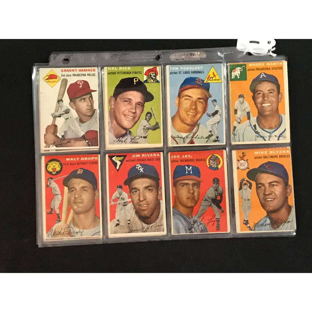 24 1954 Topps Baseball Cards: 24 1954 Topps Baseball Cards