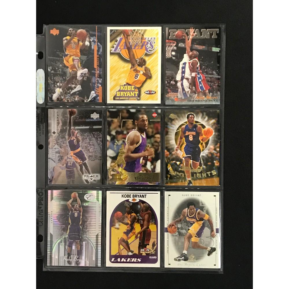 9 Kobe Bryant Cards With Rookie (1 of 2)