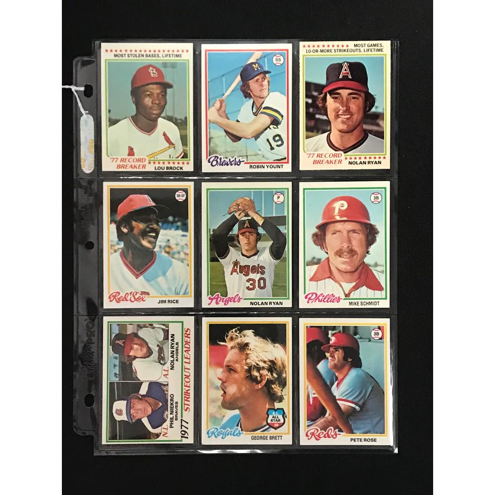 9 1978 Topps Baseball Hof Cards (1 of 2)