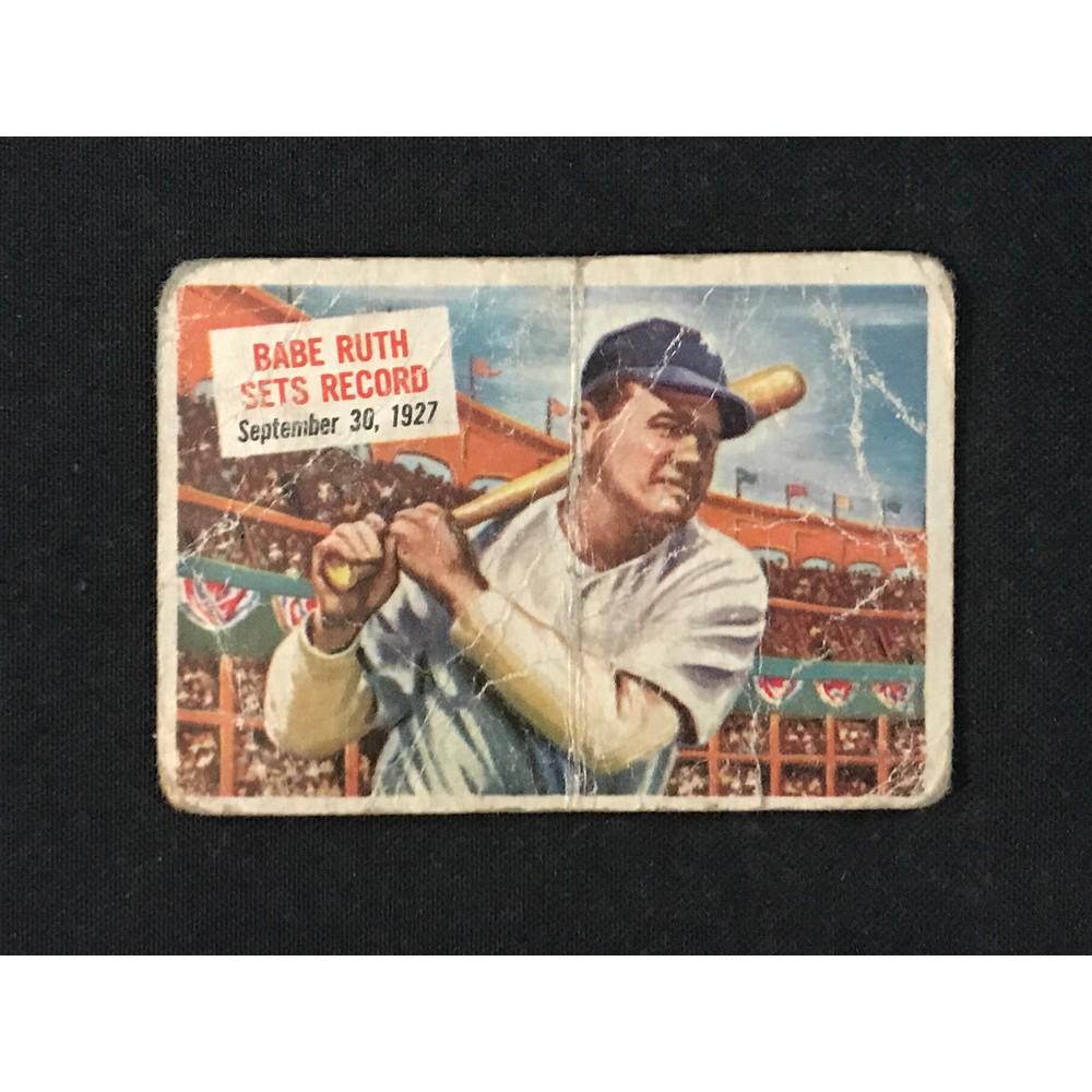 1954 Topps Scoops Babe Ruth Card (1 of 2)