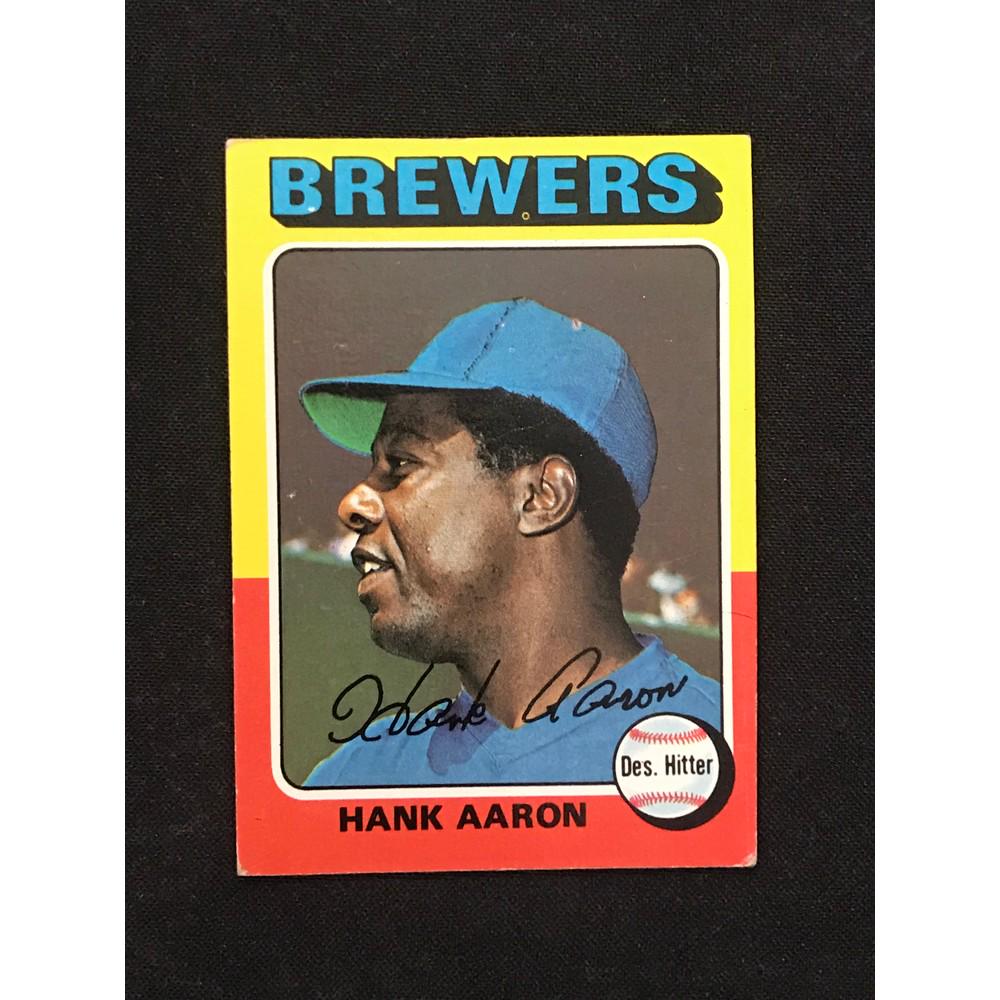 1975 Topps Hank Aaron Card (1 of 2)