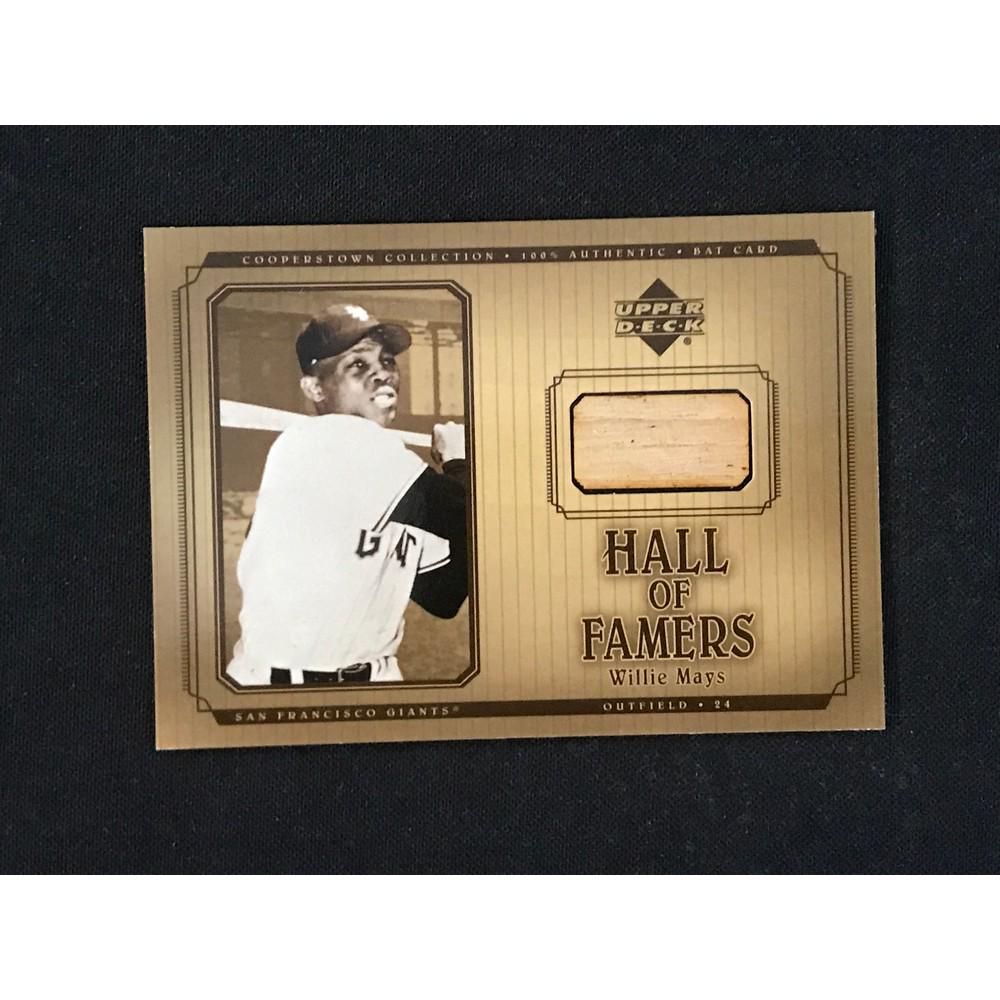Willie Mays Game Used Bat Card (1 of 2)