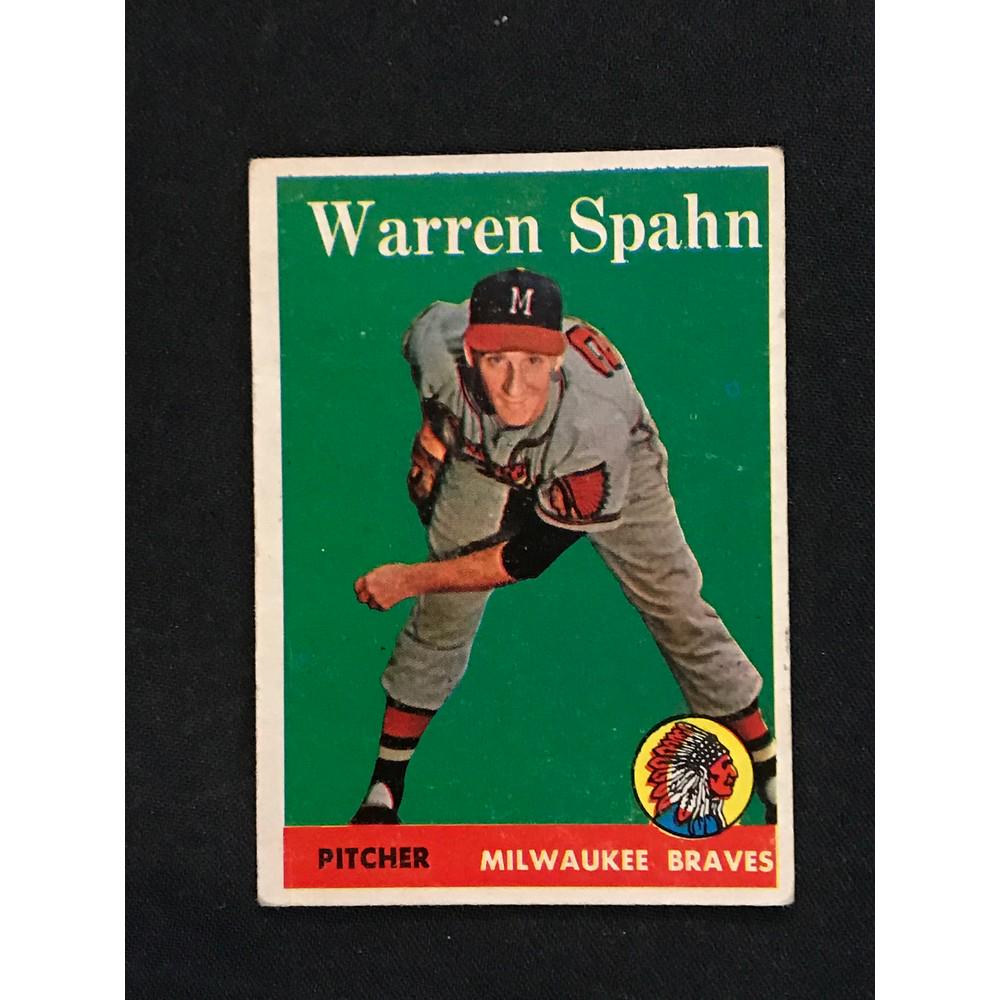 1958 Topps Warren Spahn Vgex No Creases (1 of 2)