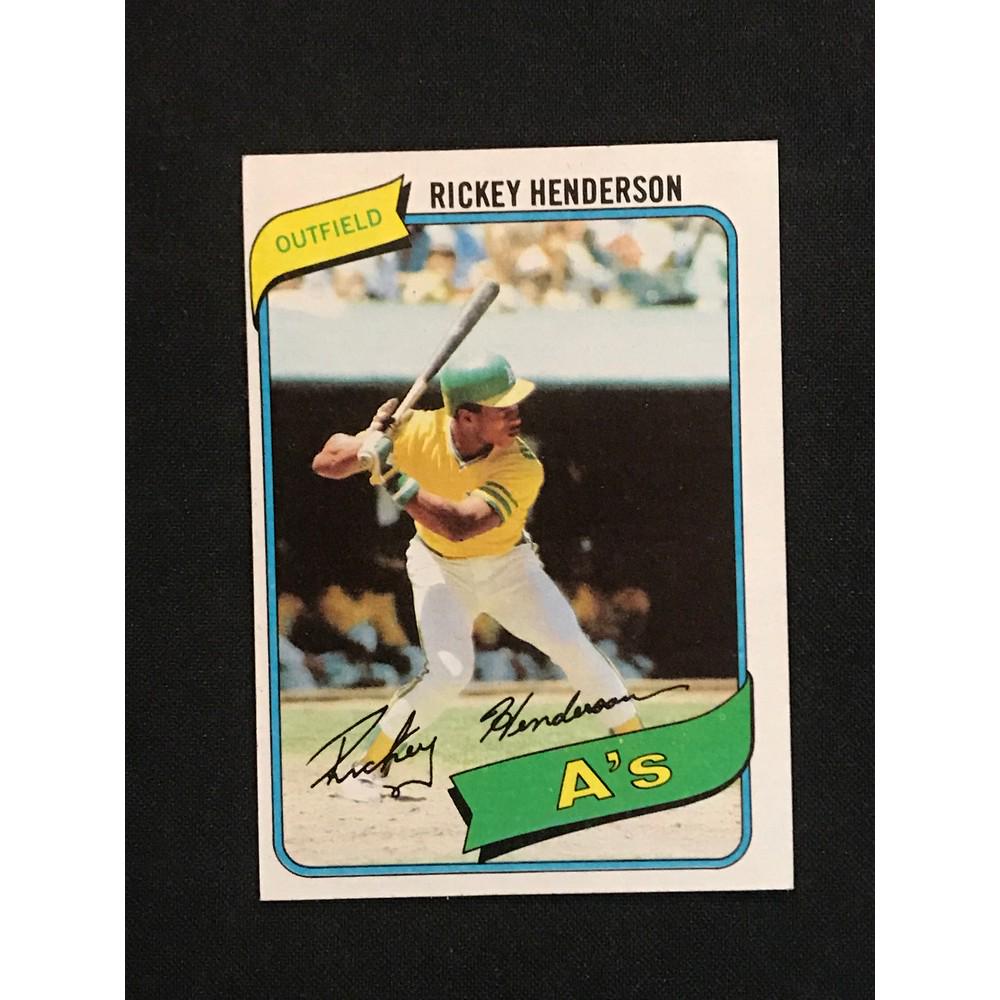 1980 Topps Rickey Henderson Rookie Near Mint (1 of 2)