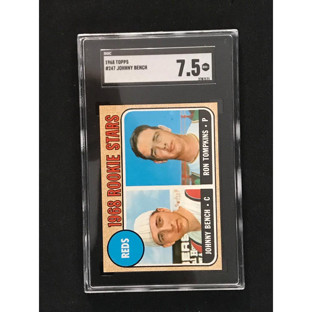 1968 Topps Johnny Bench Rookie Sgc 7.5 (1 of 2)