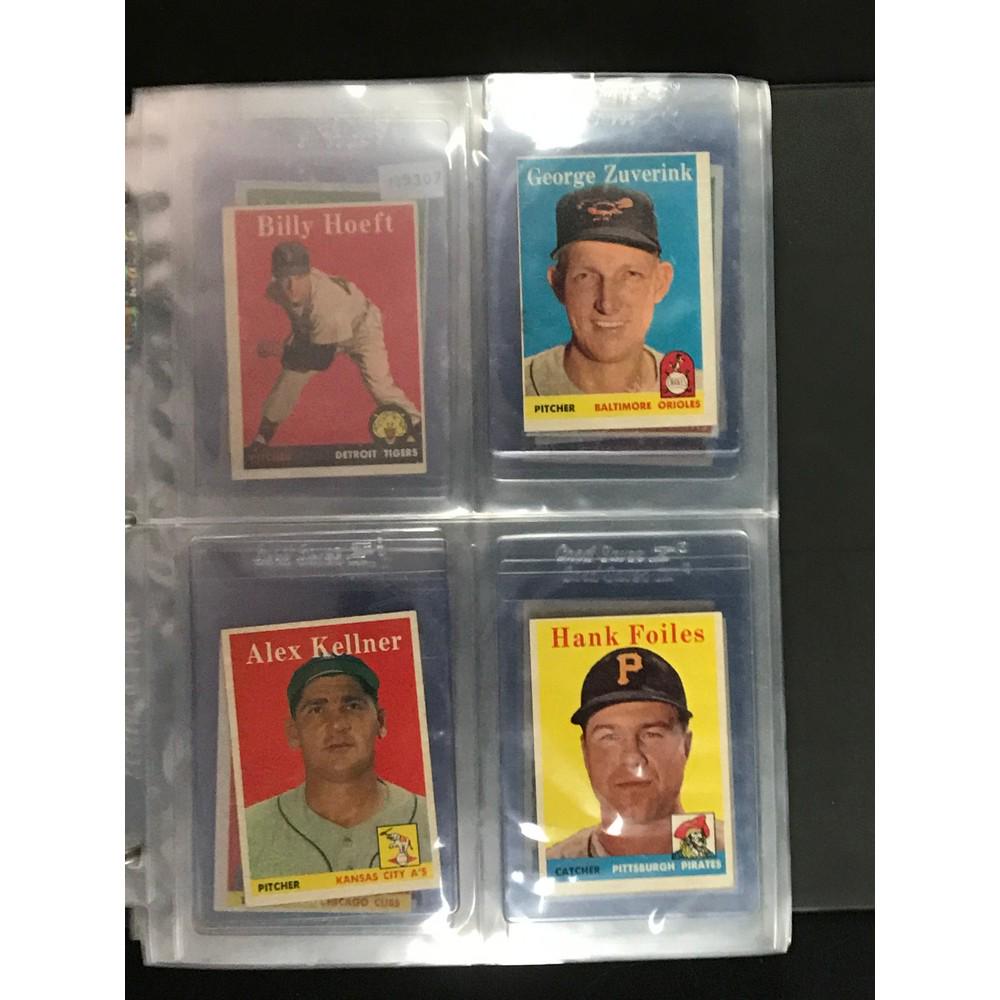 148 1958 Topps Baseball Cards In Binder (1 of 8)