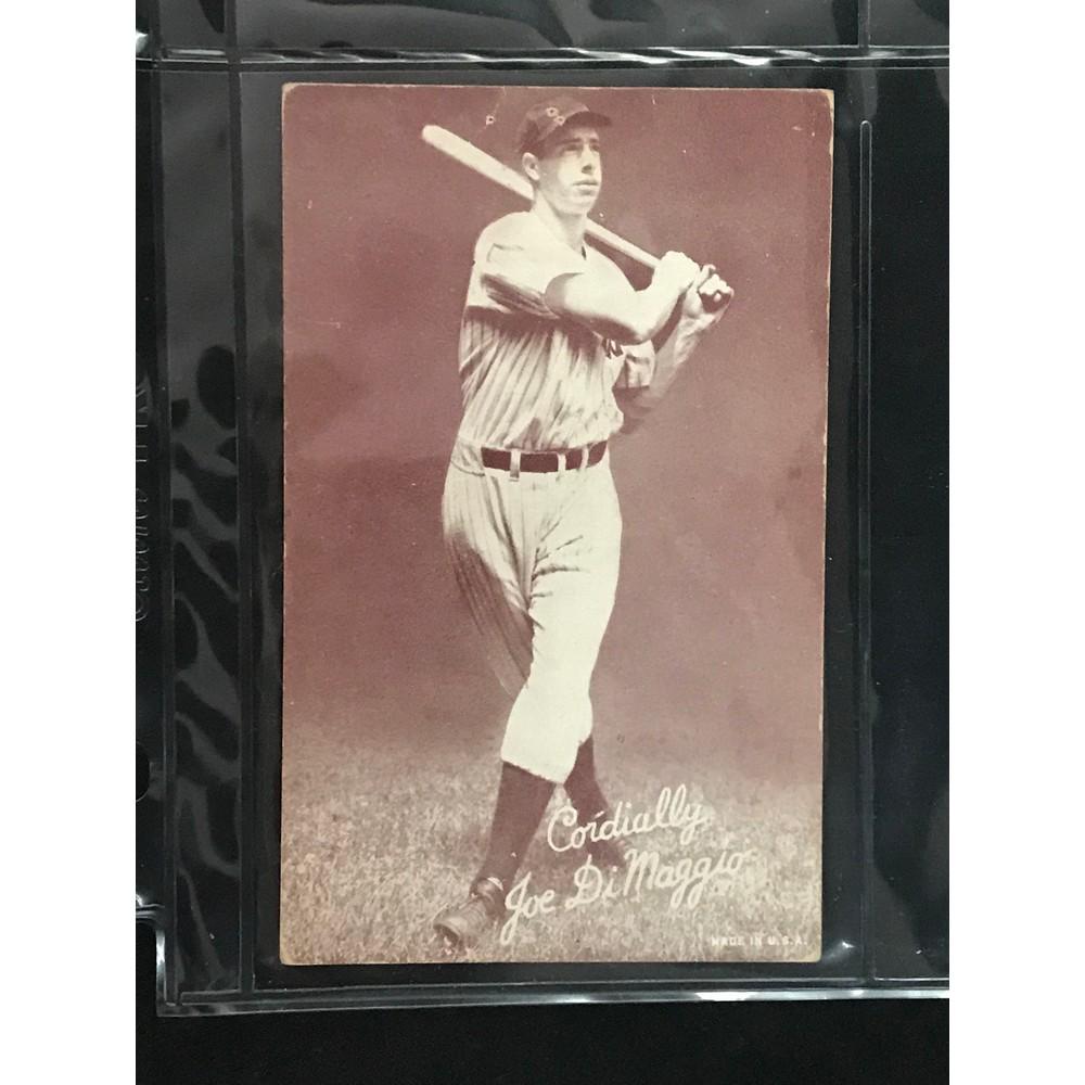 Vintage Joe Dimaggio Baseball Exhibit Card