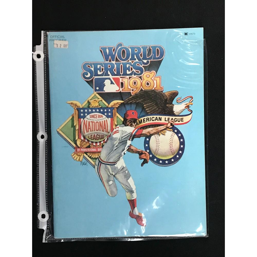 1981 World Series Program (1 of 2)