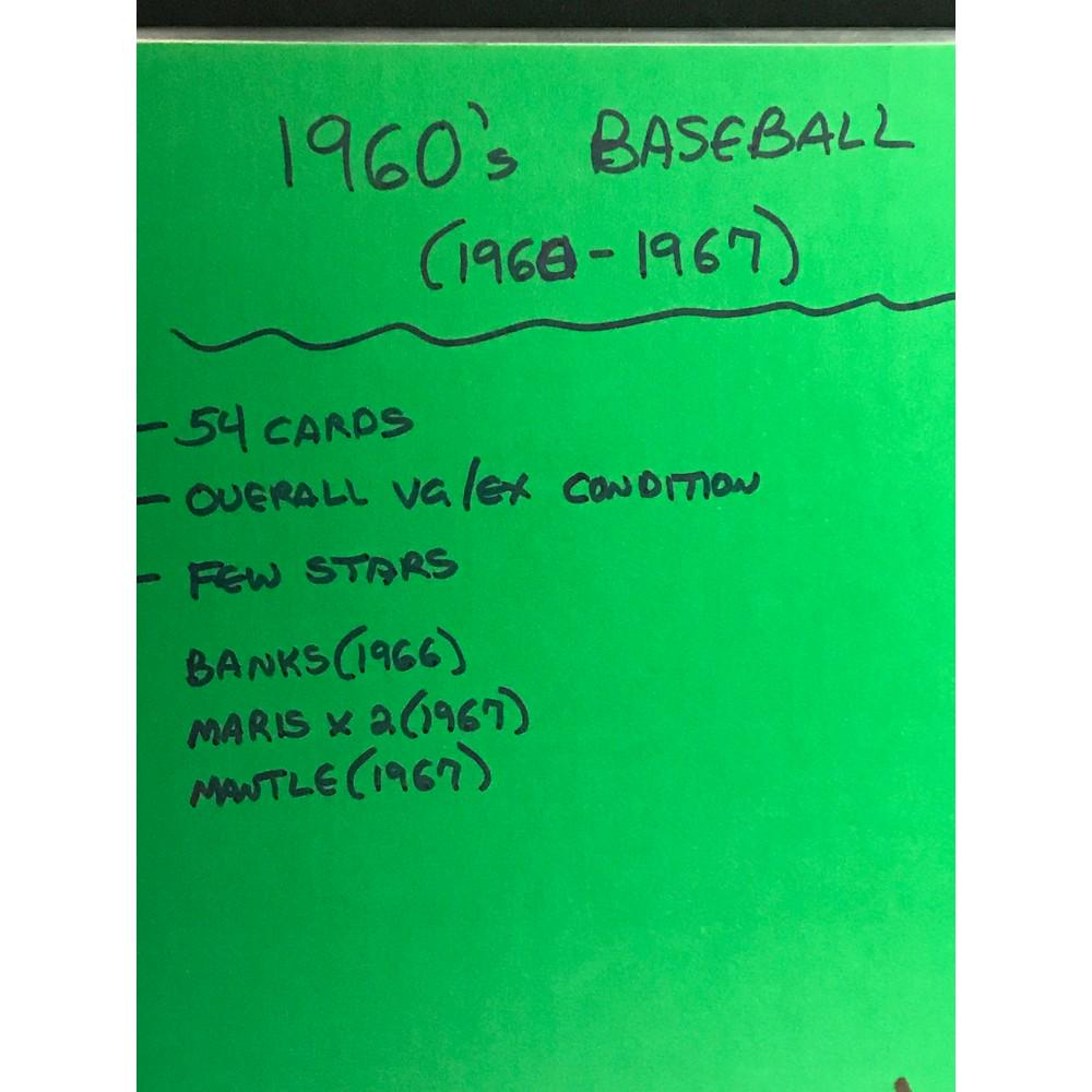 54 1960's Baseball Cards Vgex With Stars (1 of 7)