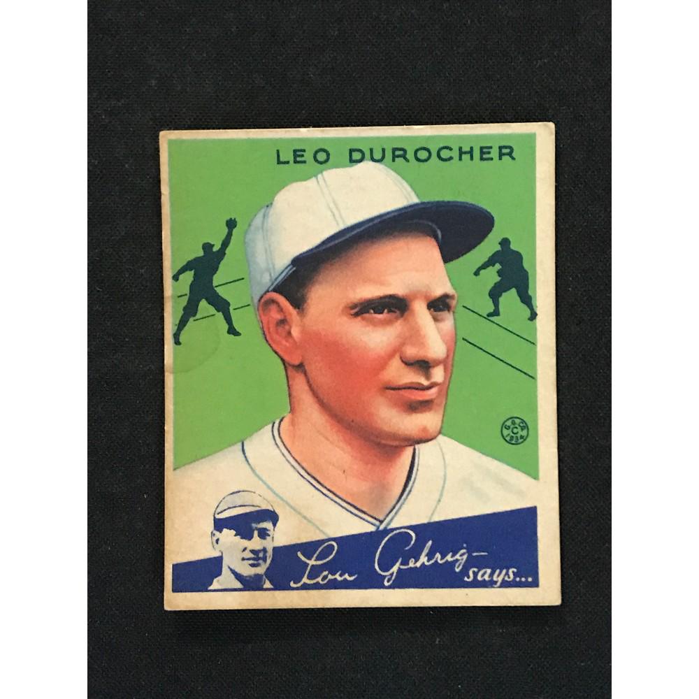 1934 Goudey Leo Durocher Hof (1 of 2)