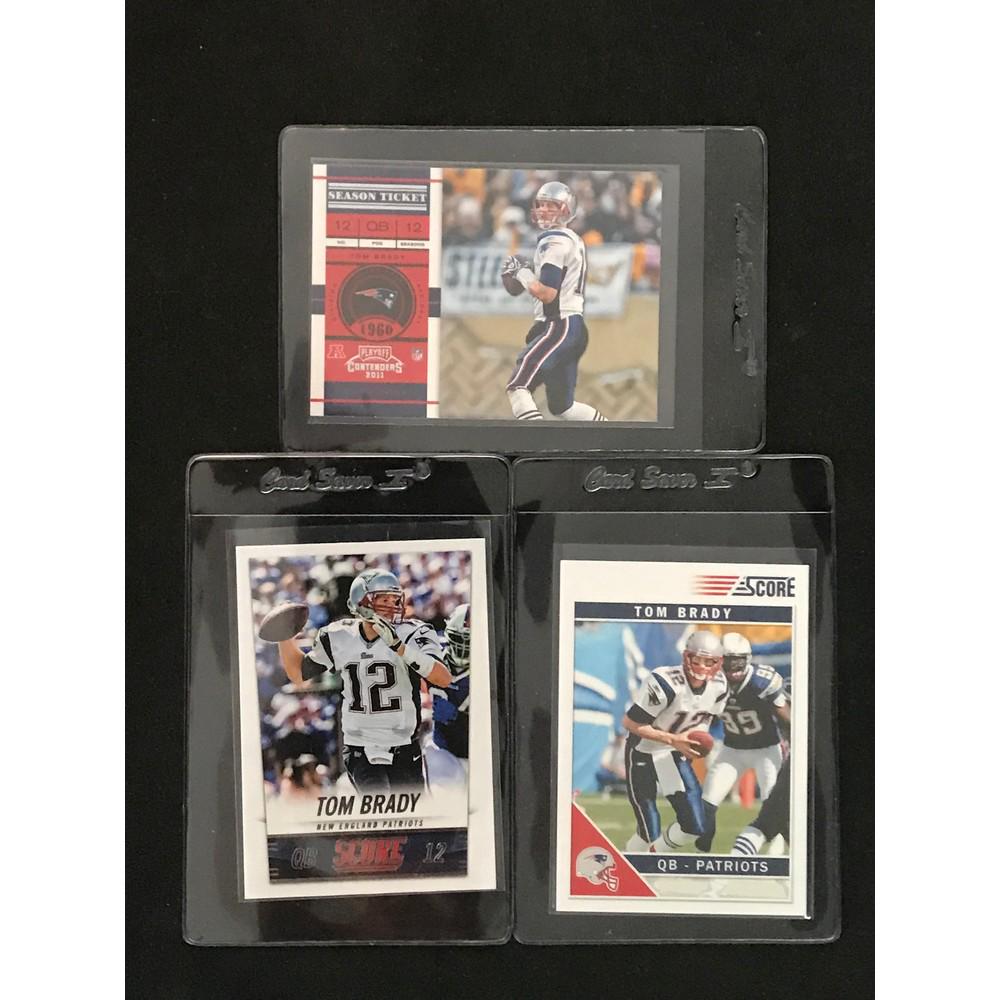 Three Vintage Tom Brady Cards 2011-2014 (1 of 2)