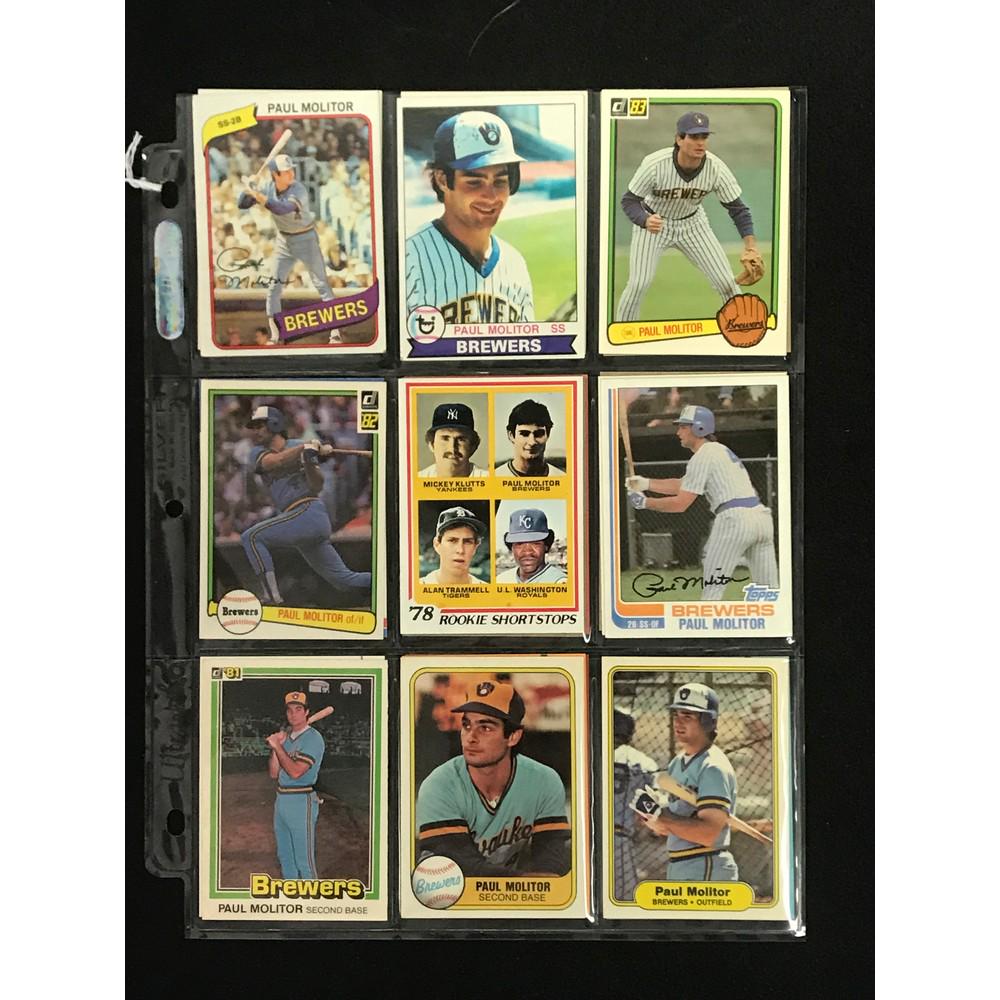 21 Vintage Paul Molitor Cards With 1 Rookie (1 of 2)