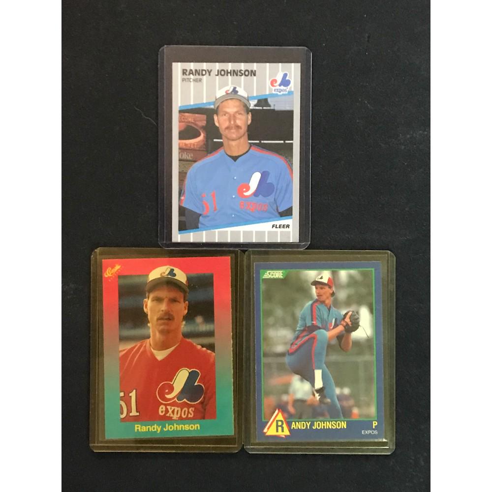 3 Randy Johnson Rookie Cards (1 of 2)