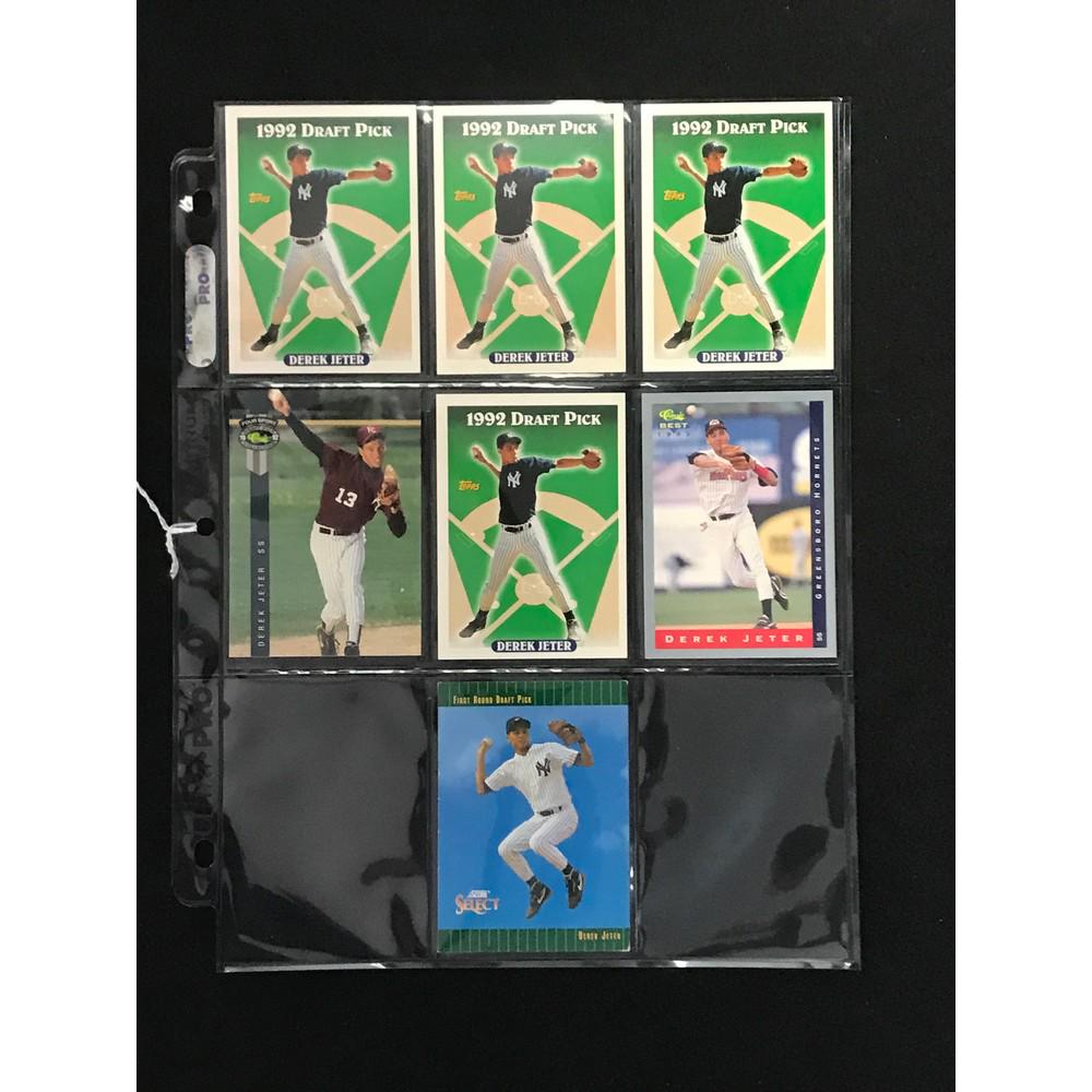 7 Vintage Derek Jeter Rookie Cards (1 of 2)