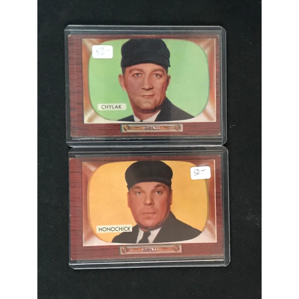 Two 1955 Bowman Umpire Cards (1 of 2)