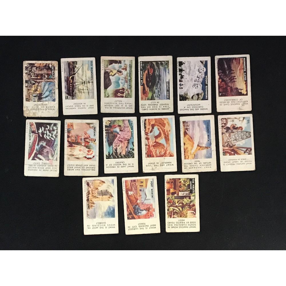 21 1950's Non Sports License Plates/flags (1 of 4)