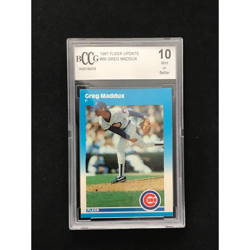 1987 Fleer Update Greg Maddux Rookie Bccg 10 (1 of 2)