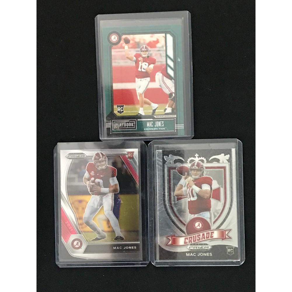 Three Mac Jones Rookie Cards (1 of 2)