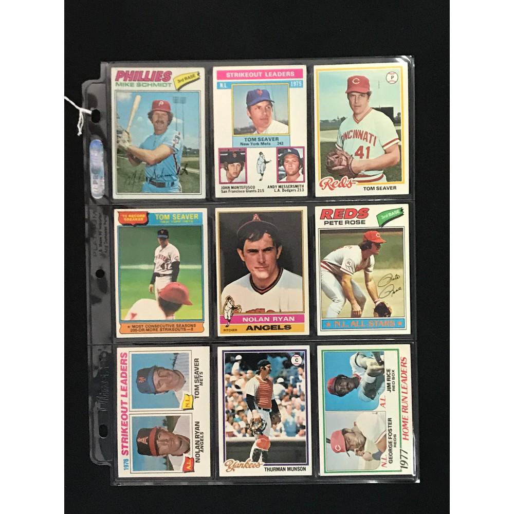 9 1970's Topps Baseball Stars/hof (1 of 2)