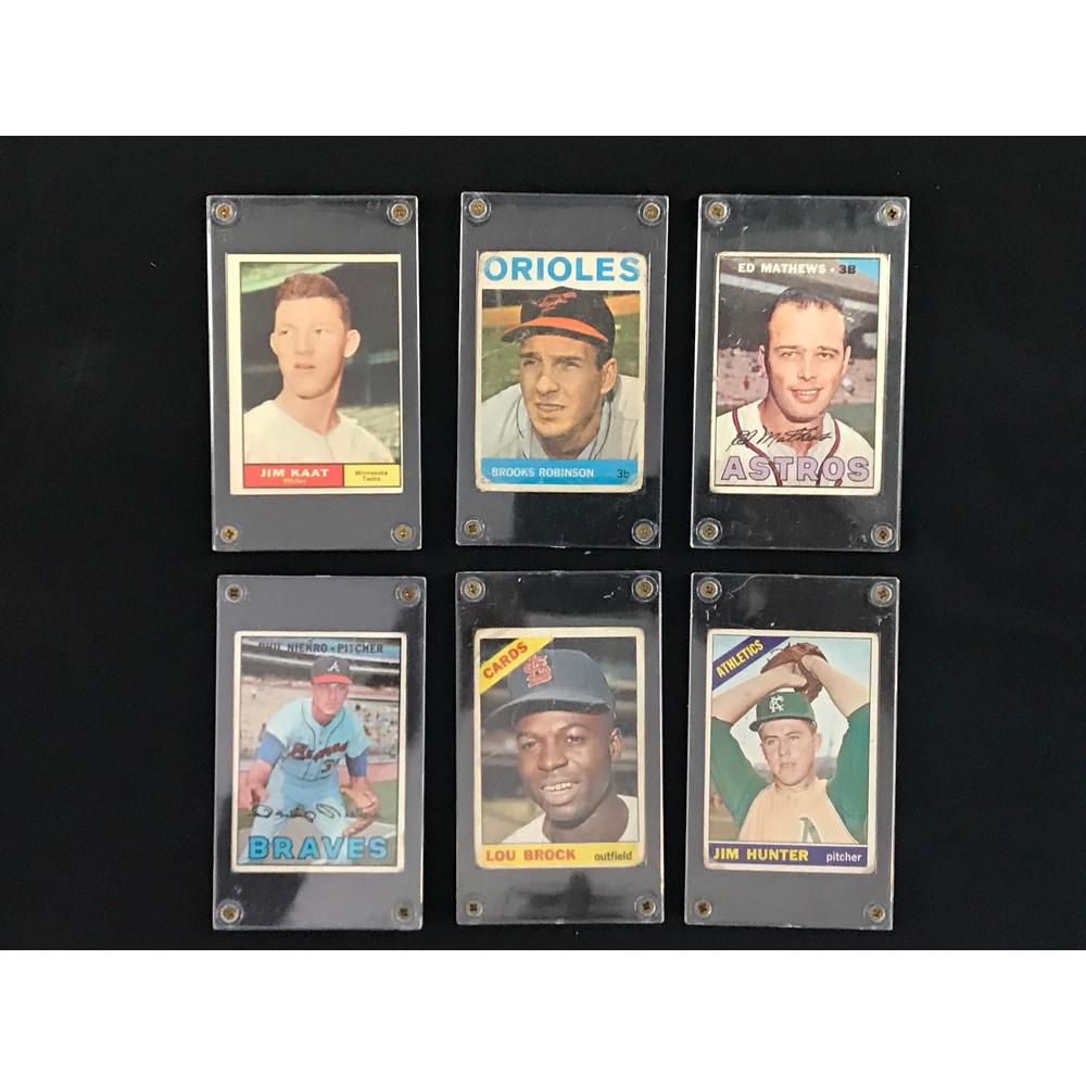 6 1960's Baseball Stars/hof Cards (1 of 2)