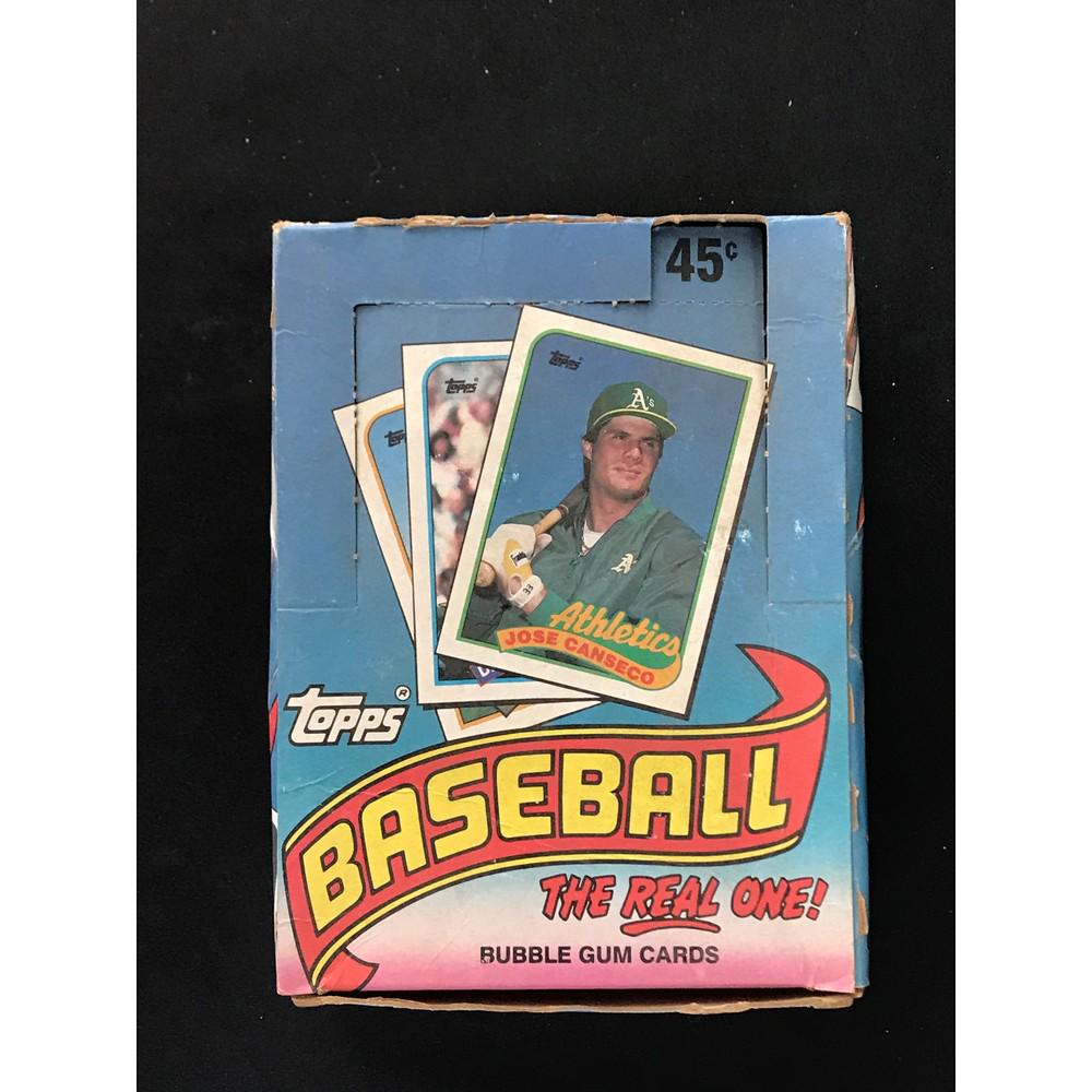 1989 Topps Baseball Partial Box 24 Packs (1 of 2)