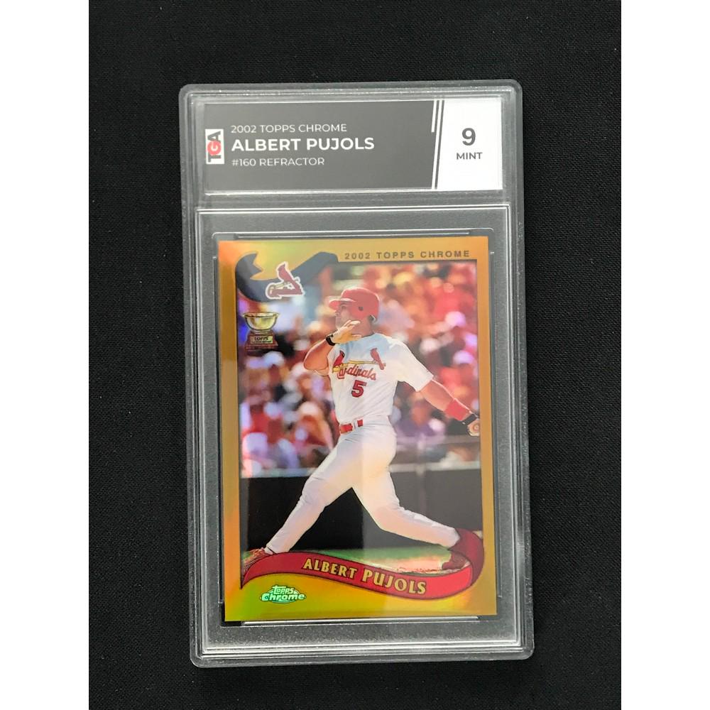 2002 Topps Chrome Albert Pujols Refractor Tga 9 (1 of 2)