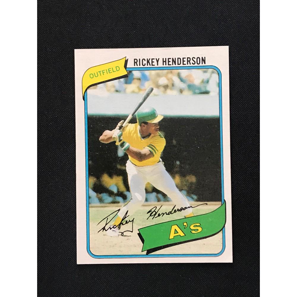 1980 Topps Rickey Henderson Rookie (1 of 2)