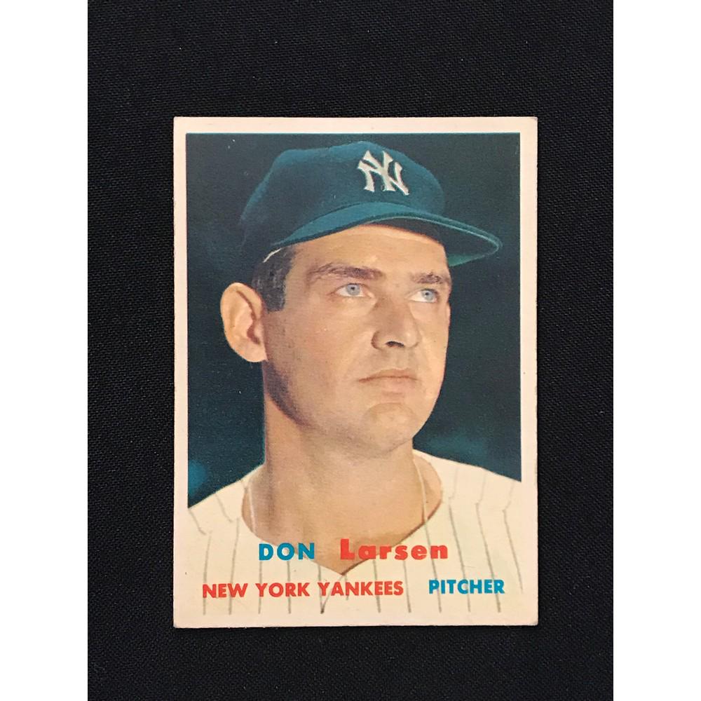 1957 Topps Don Larsen Crease Free: 1957 Topps Don Larsen Crease Free