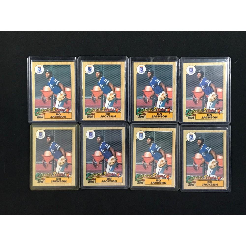 10 1987 Topps Baseball Bo Jackson Rookies (1 of 2)