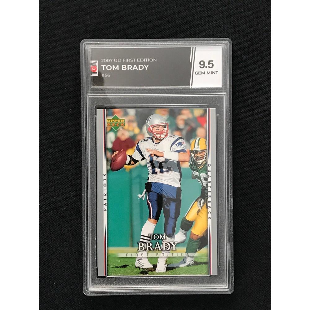 2007 Ud 1st Edition Tom Brady Tga 9.5 Gem Mint (1 of 2)