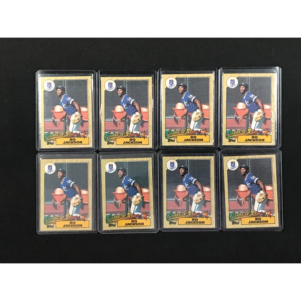 10 1987 Topps Baseball Bo Jackson Rookies (1 of 2)