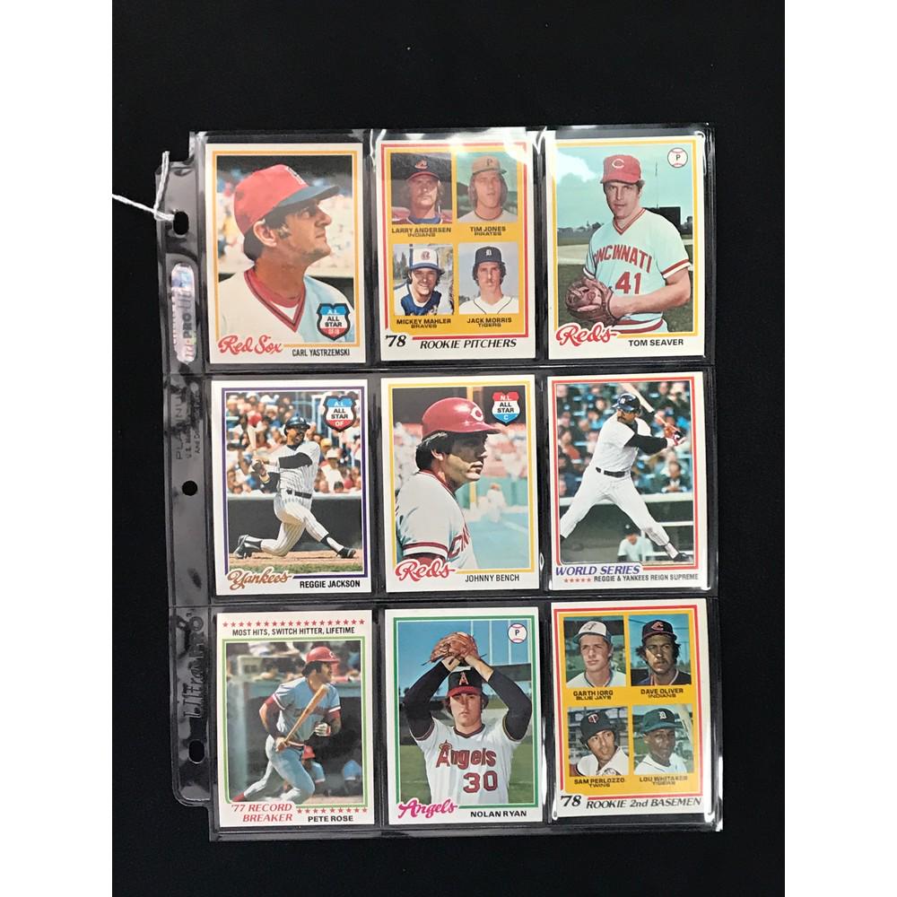 9 1978 Topps Baseball Stars/hof/rc (1 of 2)