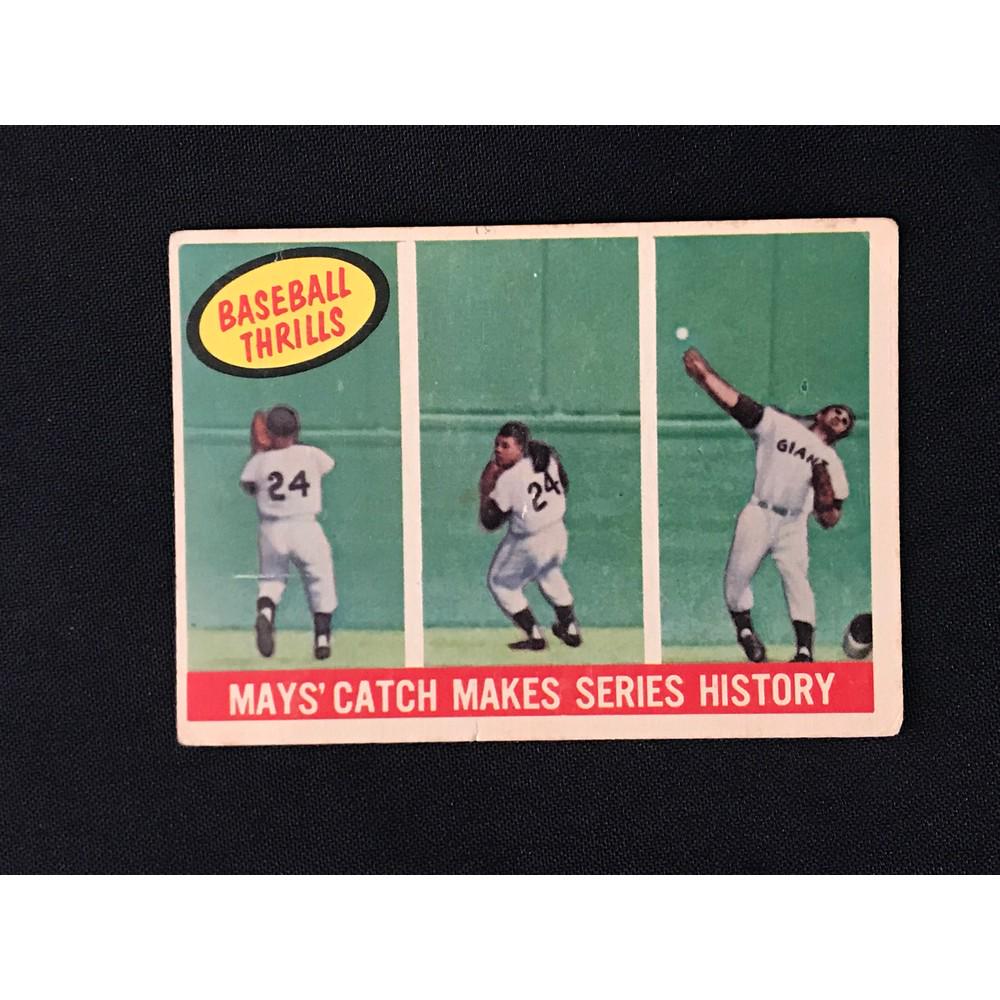 1959 Topps Willie Mays Catch Card (1 of 2)