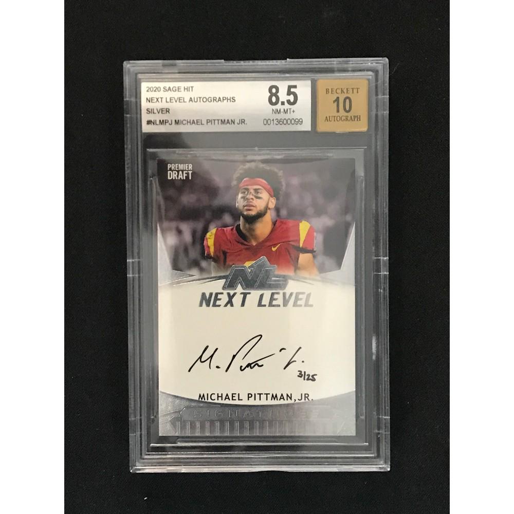 2020 Sage Hit Michael Pittman Rc Auto Bgs 8.5 (1 of 2)