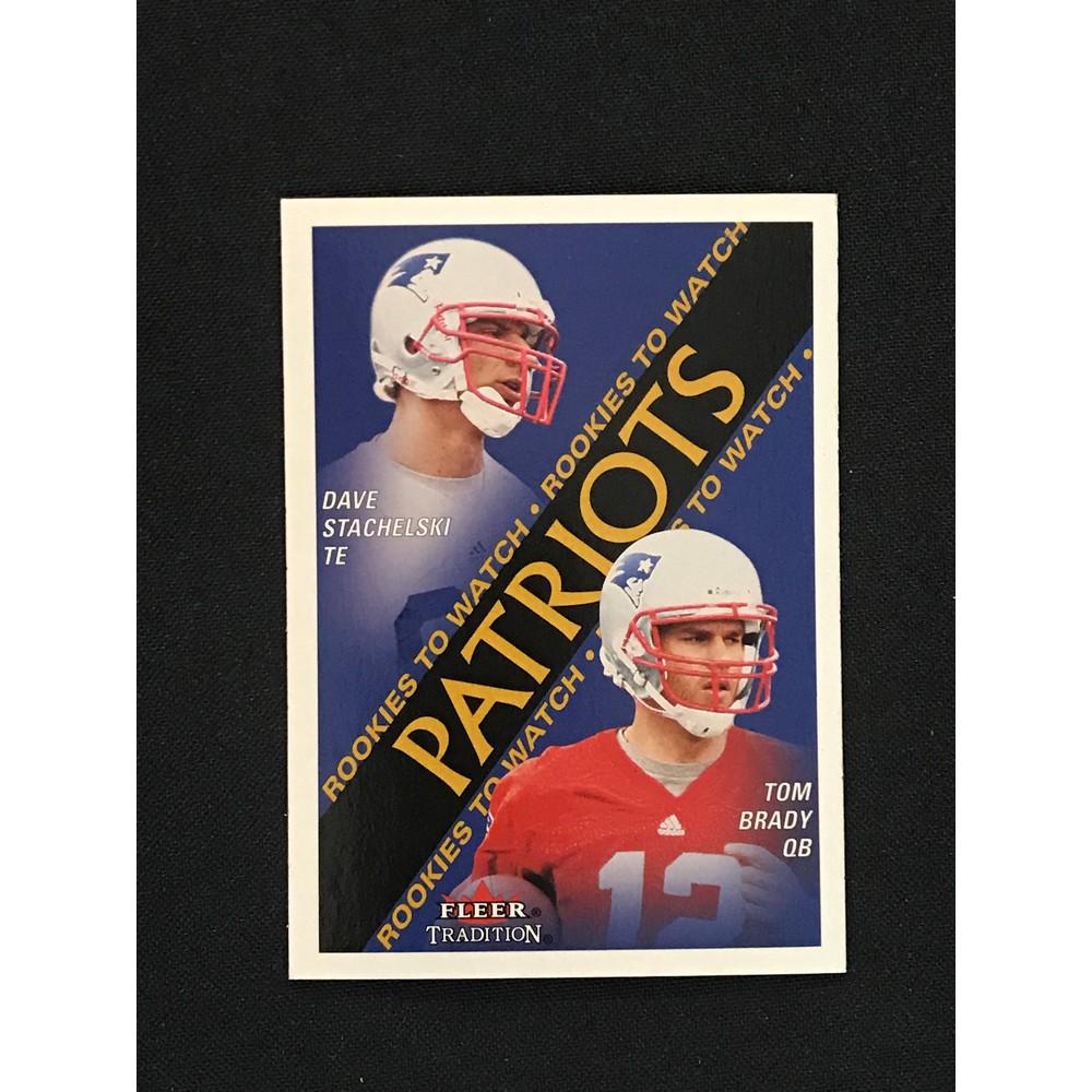 2000 Fleer Tradition Tom Brady Rookie Mint (1 of 2)