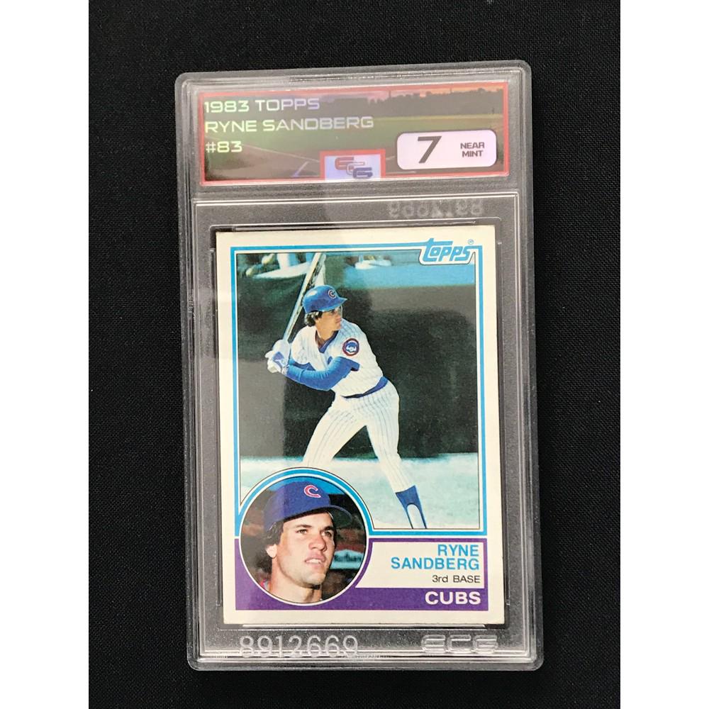 1983 Topps Ryne Sandberg Rookie Graded 7 (1 of 2)