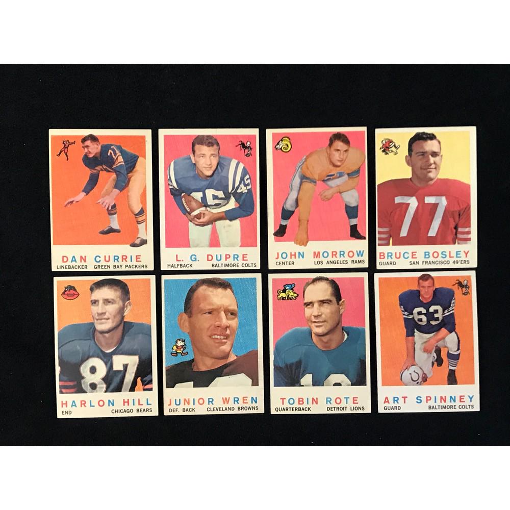 154 1959 Topps Football Starter Set Cards (1 of 2)