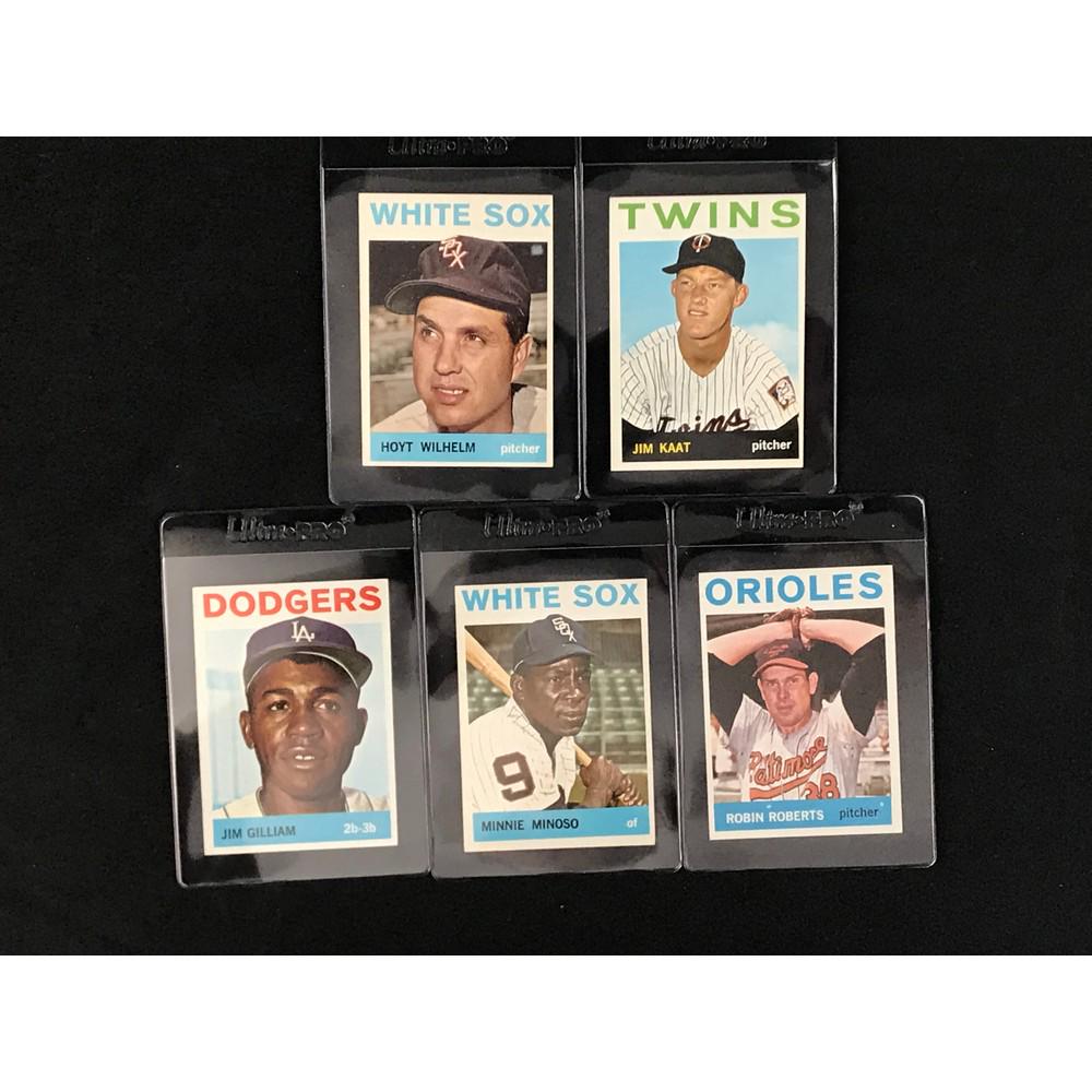 5 1964 Topps High Grade Baseball Stars (1 of 2)