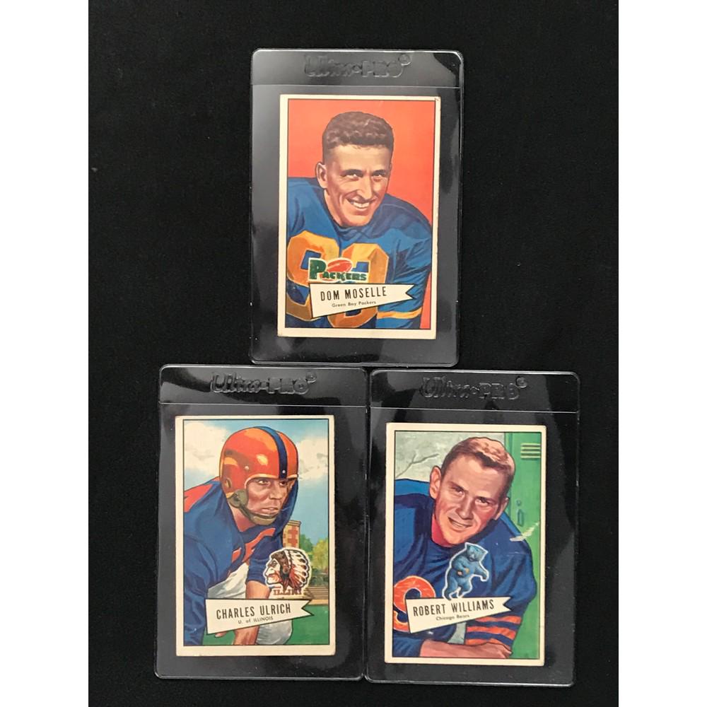 Three 1955 Topps All American Football Cards (1 of 2)