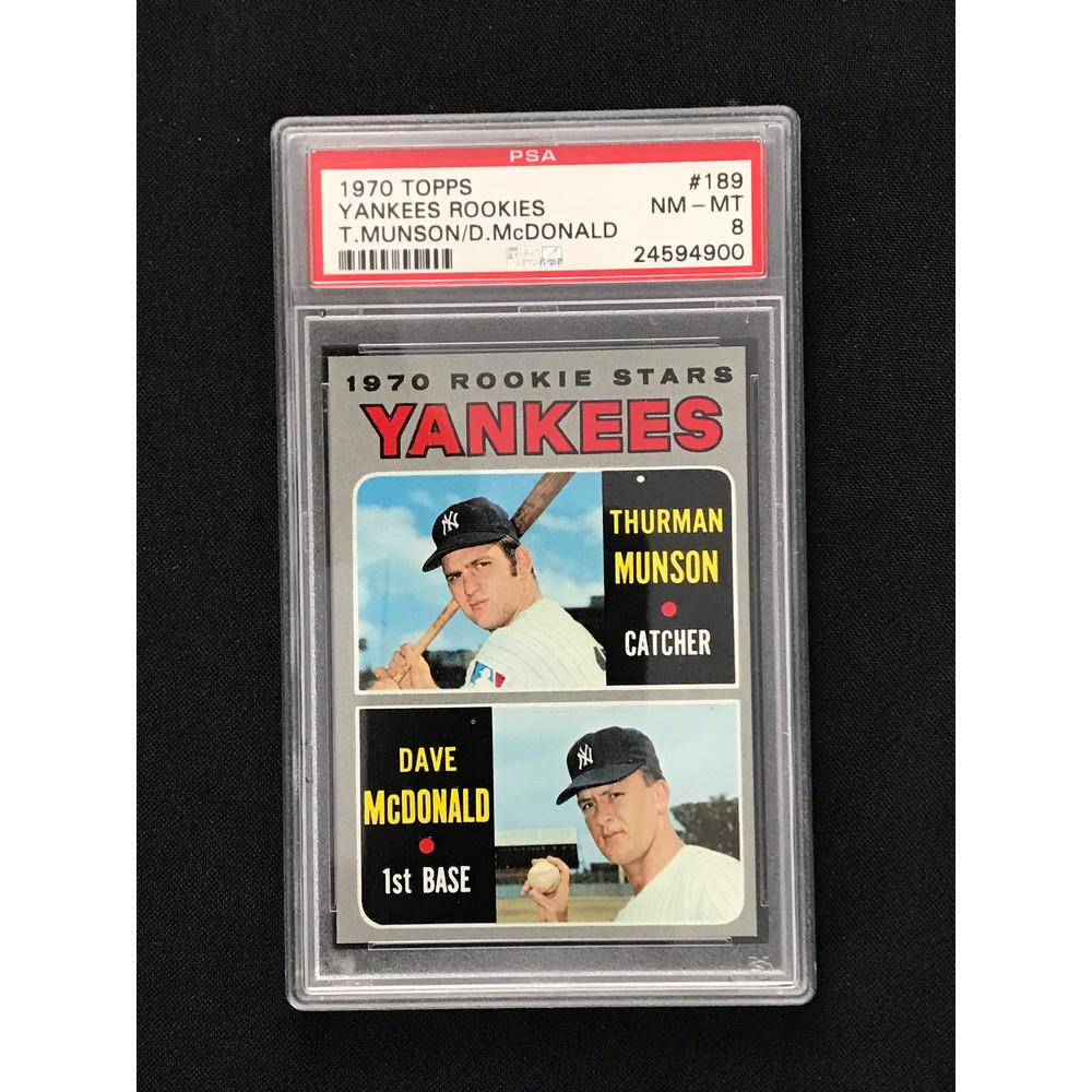 1970 Topps Thurman Munson Rookie Psa 8 (1 of 2)