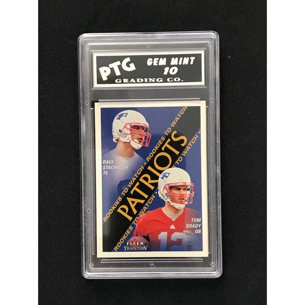 2000 Fleer Tradition Tom Brady Rookie Graded 10 (1 of 2)