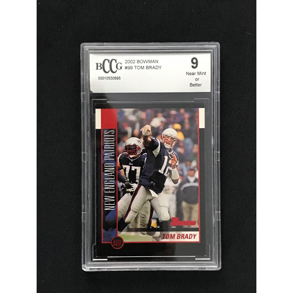 2002 Bowman Tom Brady Bccg 9 (1 of 2)