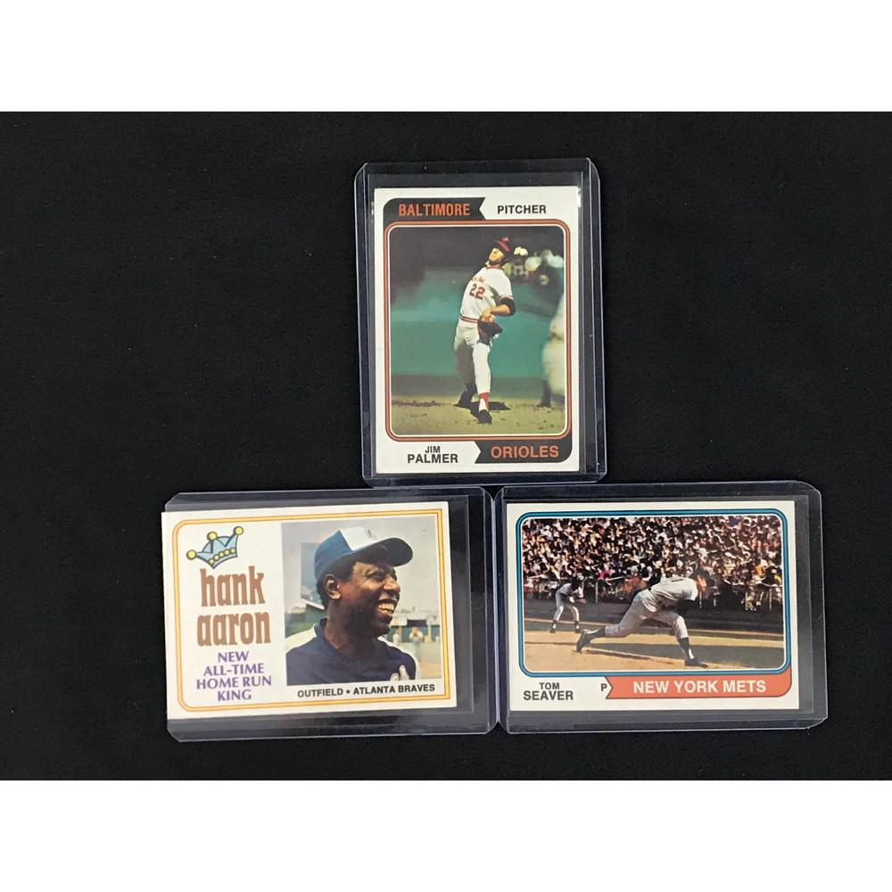 Three Different 1974 Topps Baseball Stars/hof (1 of 2)