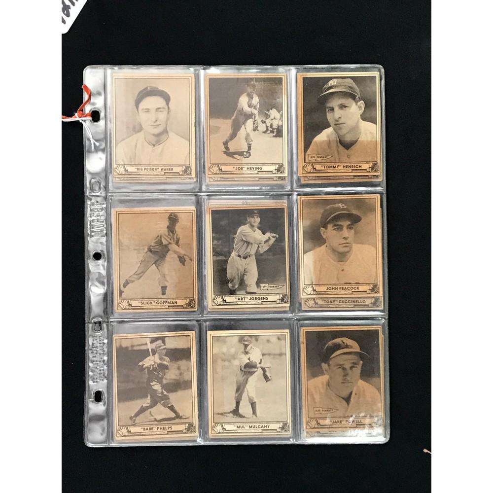 25 Different 1940 Playball Cards (1 of 6)