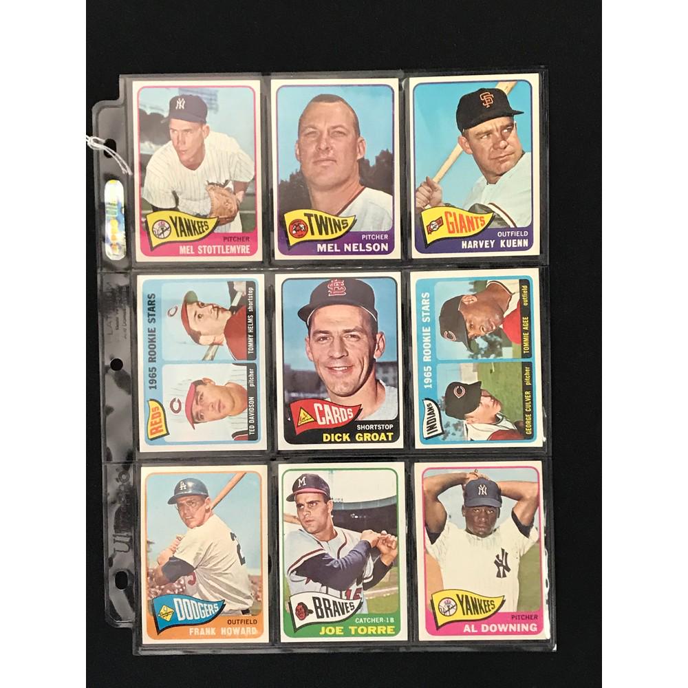9 1965 Topps Baseball Cards Nice Condition (1 of 2)