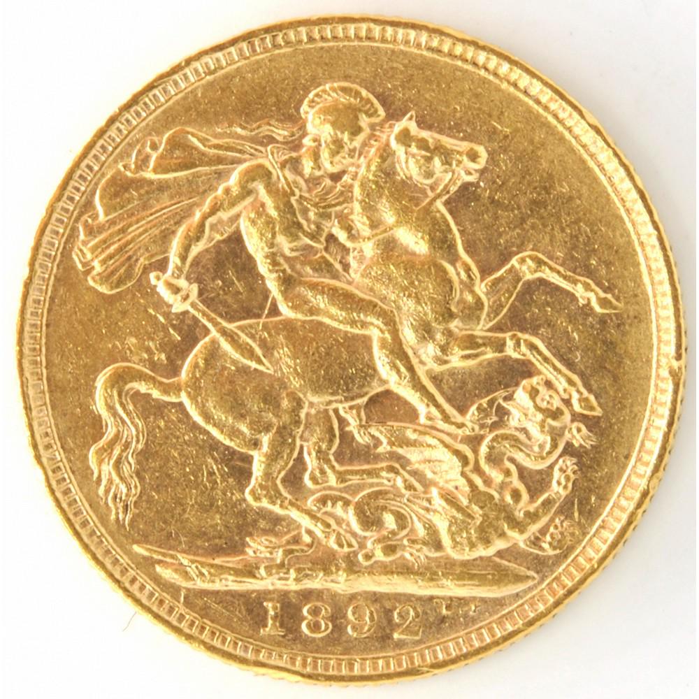 1892 Great Britain One Sovereign Jubilee Head (1 of 2)