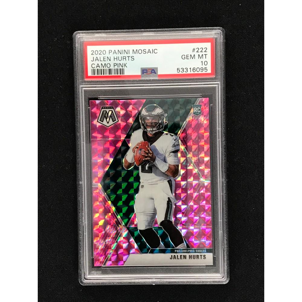 2020 Mosaic Jalen Hurts Camo Pink Rc Psa 10 (1 of 2)