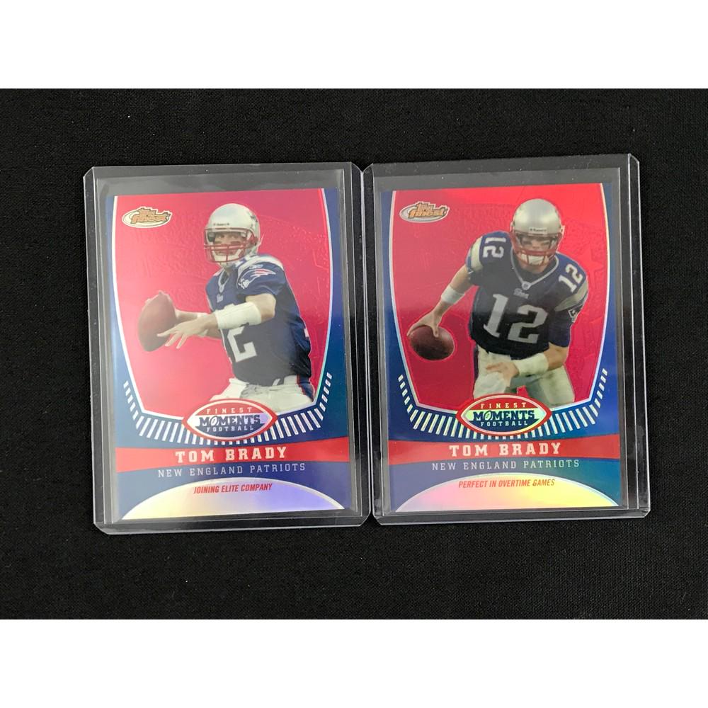 Two 2008 Finest Tom Brady Numbered Cards (1 of 2)