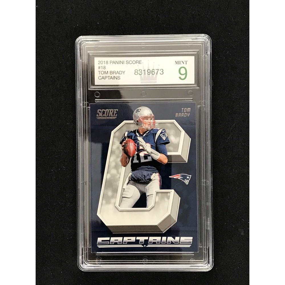 2018 Score Tom Brady Captains Graded 9 (1 of 2)