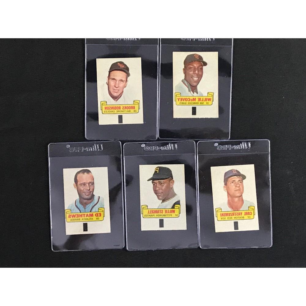 5 1960's Topps Baseball Iron Ons (1 of 2)
